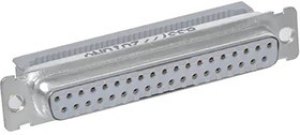 8337-8000, D-Sub Standard Connectors 37P OPEN COVR SOCKET UNTHREADED INSERT