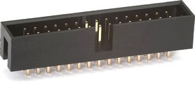 BH-30 (DS1013-30S) (IDC-30MS), Вилка на плату прямая 30pin 2.54мм