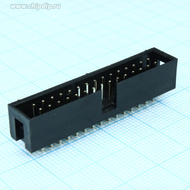 BH-30 (DS1013-30S) (IDC-30MS), Вилка на плату прямая 30pin 2.54мм