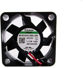 MF40102V2-Q00U-A99, Вентилятор осевой, 24В DC, 40x40x10мм, подшипник Vapo, 11,3куб.м/ч, 28,3дБА