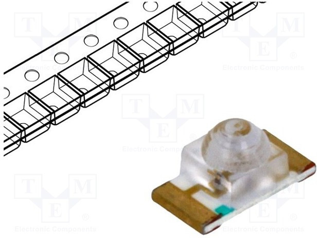 OSY5120641E, LED; SMD; 1206; yellow; 300?500mcd; 3.2x1.6x1.8mm; 35°; 1.8?2.4V OSY5120641E, LED; SMD; 1206; yellow; 300?500mcd; 3.2x1.6x1.8mm; 35°; 1.8?2.4V