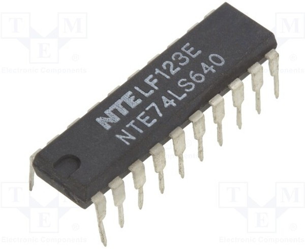 NTE74LS640, IC: digital; bus transceiver; Ch: 8; TTL; THT; DIP20; OUT: 3-state NTE74LS640, IC: digital; bus transceiver; Ch: 8; TTL; THT; DIP20; OUT: 3-state