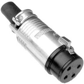 EP-5-11P, Loudspeaker Connectors Female;5 pole nickel