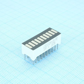 LBD1024-20/P3/A-PF, 10 сегментный шкальный дисплей/красный/ 625нм/2.2-9мкд