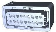 4-1563759-1, Automotive Connectors 18POS AMP MCP1.5K REC HSG ASSY