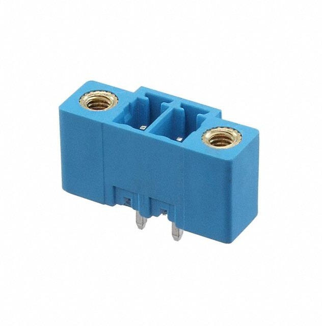 TBP02R2W-381-02BE, Pluggable Terminal Blocks Terminal block, pluggable, w screw lock, 3.81, receptical, 2 pole, blue