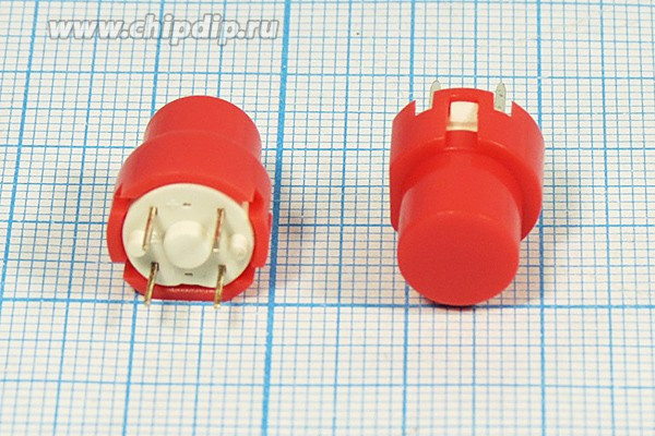 Тактовая кнопка, 12x14, алгоритм работы NO, контакты 4P, KS01BVR