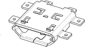 47491-0001-TR425, Right Angle, PCB Mount, Socket Type Micro B 2.0 USB Connector 47491-0001-TR425, Right Angle, PCB Mount, Socket Type Micro B 2.0 USB Connector