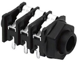 ACJS-PHOP, Phone Connectors 1/4"Offset HOR CHASIS CONN MNT