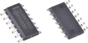 MC33079DR2G, Малошумящий операционный усилитель, 4-канальный, 16МГц [SOIC-14]