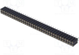 ZL307-2X36, Гнездо штыревое "мама" PIN 72 цанговые контакты прямой THT ZL307-2X36, Гнездо штыревое "мама" PIN 72 цанговые контакты прямой THT