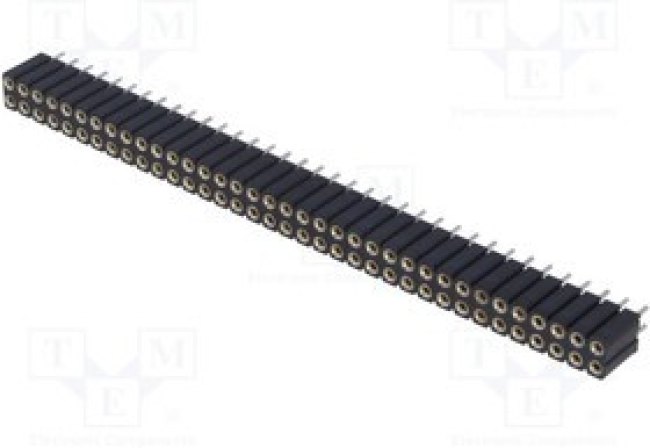 ZL307-2X36, Гнездо штыревое "мама" PIN 72 цанговые контакты прямой THT