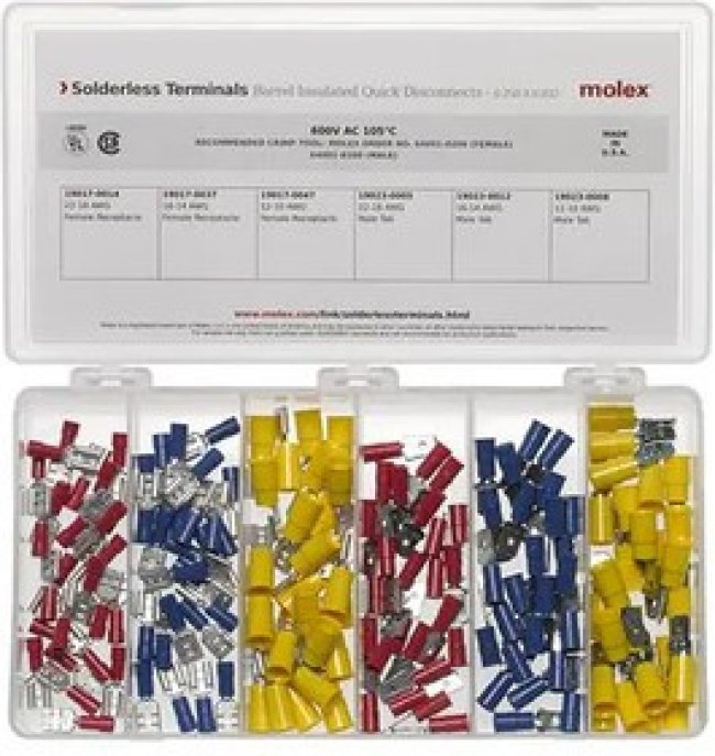 19413-0100, Terminals 150 PC PART INSUL QD KIT