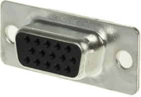 A-HDF 15 PP/Z, A-HDF 15 Way Through Hole D-sub Connector Socket