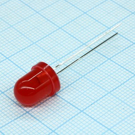 LFI3960-PF, Светодиод 8мм мигающий/красный/630нм/ 8-14мкд/60°/2.4Гц/3-12в