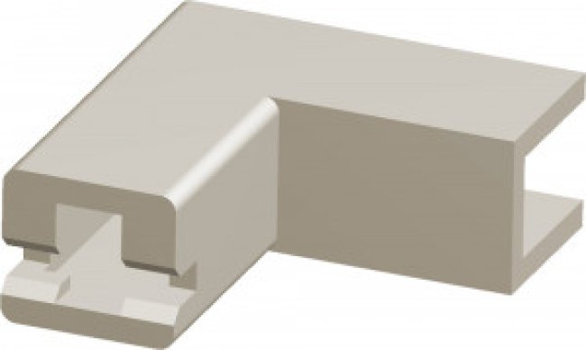 360040-1, Conn Housing RCP 1 POS Crimp ST Cable Mount Natural Package