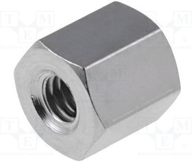 TFF-M2.5X5/DR112, Дистанцирующая стойка с резьбой, Внутр.резьба M2,5, 5мм, латунь