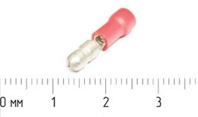 Наконечник кабельный штекер"I" 4,0, обжимной, красный, TRB-1; №773 клемма нак/каб штек "I" 4,0\\ \обж\кр\ TRB-1