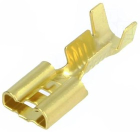 BM 01290, Наконечник: плоская, 6,3мм, 0,8мм, "мама", 1-2,5мм2, обжим, прямой