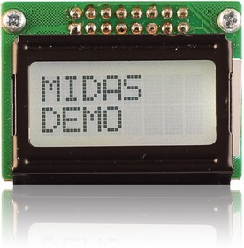 MC20805B6W-FPTLW-V2, Буквенно-цифровой ЖКД, 8 x 2, 5В, Английский, Японский, Полупрозрачный MC20805B6W-FPTLW-V2, Буквенно-цифровой ЖКД, 8 x 2, 5В, Английский, Японский, Полупрозрачный