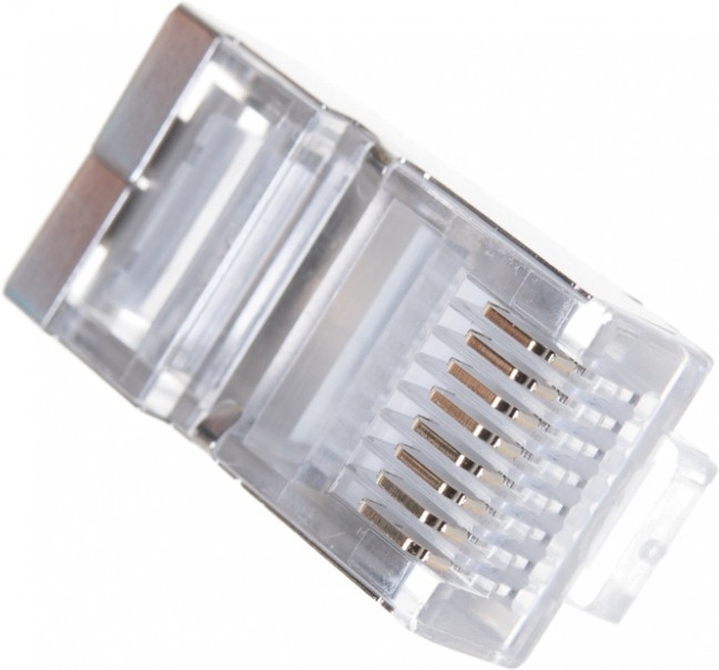 TWT-PL45/S-8P8C, Коннектор RJ-45 8P8C FTP Кат. 5e экранированный, универсальный, 100 шт. в упак. PL45/S-8P8C TWT-PL45/S-8P8C, Коннектор RJ-45 8P8C FTP Кат. 5e экранированный, универсальный, 100 шт. в упак. PL45/S-8P8C