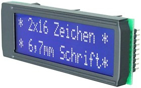 EA DIP162-DN3LW, LCD Character Display Modules &amp; Accessories Black/White Contrast White LED Backlight