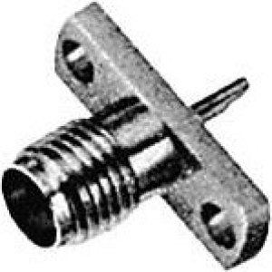 SMA-7815, Разъем SMA, гнездо, фланец 2 отверстия, пайка SMA-7815, Разъем SMA, гнездо, фланец 2 отверстия, пайка