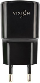 Блок питания (сетевой адаптер) VIXION L5i 1xUSB, 2.1A с кабелем Lightning 1м (черный)