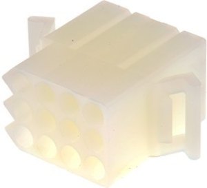 03-09-1121, STANDARD .093" Female Connector Housing, 5.03mm Pitch, 12 Way, 3 Row 03-09-1121, STANDARD .093" Female Connector Housing, 5.03mm Pitch, 12 Way, 3 Row