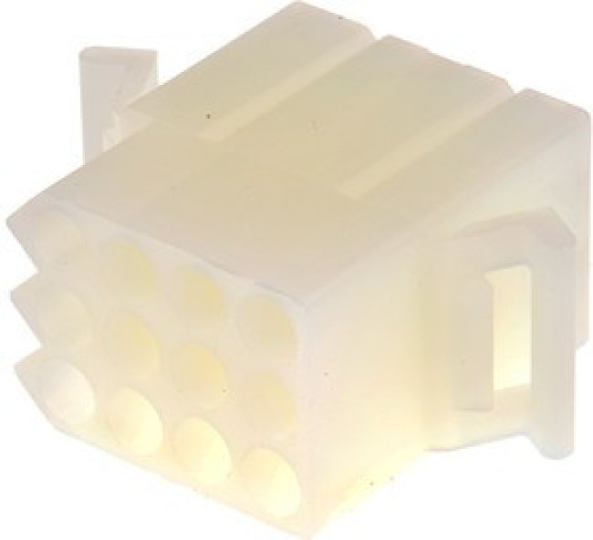 03-09-1121, STANDARD .093" Female Connector Housing, 5.03mm Pitch, 12 Way, 3 Row 03-09-1121, STANDARD .093" Female Connector Housing, 5.03mm Pitch, 12 Way, 3 Row