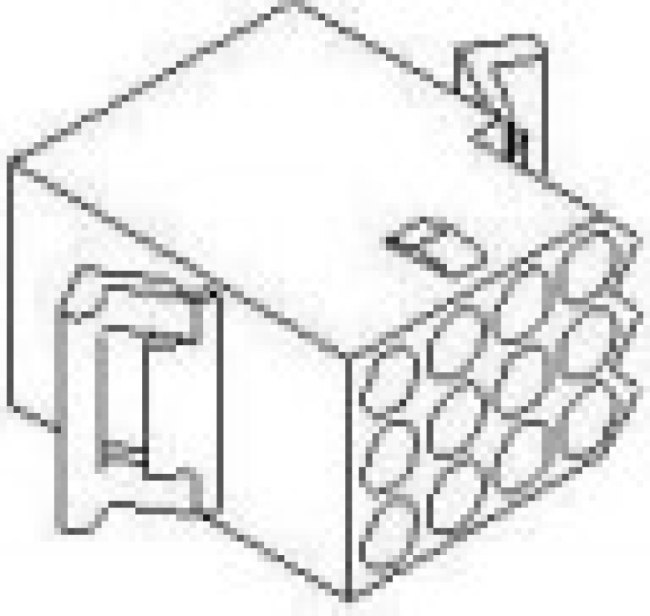 03-09-1121, STANDARD .093" Female Connector Housing, 5.03mm Pitch, 12 Way, 3 Row 03-09-1121, STANDARD .093" Female Connector Housing, 5.03mm Pitch, 12 Way, 3 Row