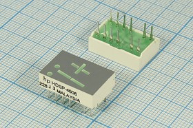 Светодиодный дисплей зеленый, высота знака 10.9мм, сила света 4000мкд, HDSP-4606; №7015 G СД дисплей+1 \10,9\зел\ОА&amp;ОК\ 4000\HDSP-4606\