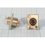 Гнездо микрофонное miniXLR\5P\пан флан 2отв\B8,5\\MC806-5P;№2832 гн мик miniXLR\5P\пан флан 2отв\B8,