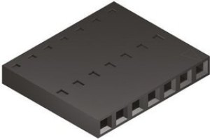 50-57-9010, SL Female Connector Housing, 2.54mm Pitch, 10 Way, 1 Row