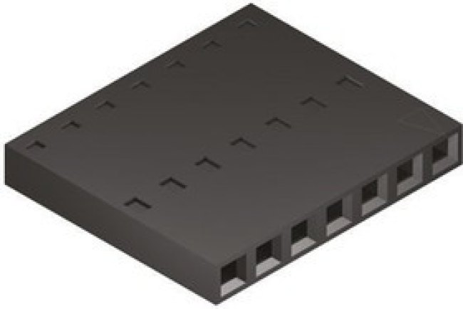 50-57-9010, SL Female Connector Housing, 2.54mm Pitch, 10 Way, 1 Row