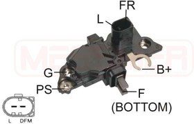 215231, Реле-регулятор генератора AUDI: A3, A4, A6, A8 \ SEAT: CORDOBA, INCA, LEON, TOLEDO \ SKODA: FABIA, O