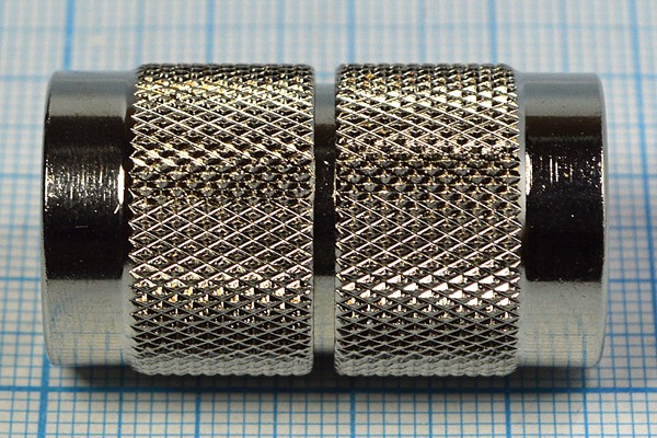 Штекер N-Штекер N, переходник, позолоченный центральный контакт; №1878 штек N-штек N