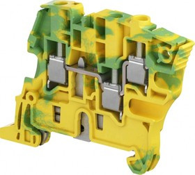 Клемма ZS6-3S-PE/6 винтовой зажим, для заземления, 720А/1с, ж./зеленый