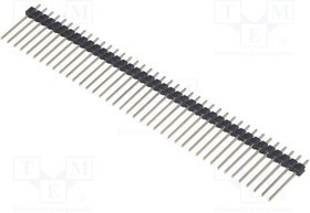 ZL209-40P, Штыревой IDC "папа" PIN 40 прямой 2,54мм THT 1x40.