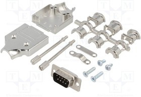 MHDM-09-DBP-K, Разъем D-Sub; PIN: 9; вилка; "папа"; прямой; пайка