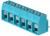 TB003V-500-P06BE, Fixed Terminal Blocks Terminal block, screw type, 5.00 , vertical, 6 poles, CUI Blue, Philip's head screw, PCB mount