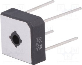 MP1004, Диодный мост: однофазный, Urmax: 400В, If: 10А, Ifsm: 240А, MP-8, THT