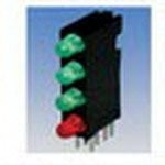 568-0102-222F, СИД на печатную плату 3 мм круглый зеленый/зеленый/ зеленый/зеленый