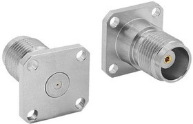 RFTNCAA4JFHD, RF Connectors / Coaxial Connectors TNCA Jack Straight 4 Hole Flange RF Connector 0.46mm Sckt