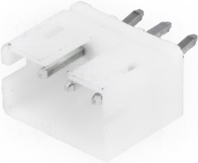 NXW-03, Гнездо, провод-плата, "папа", 2мм, PIN: 3, THT, 1А, луженые, -25-85°C