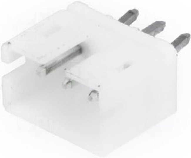 NXW-03, Гнездо, провод-плата, "папа", 2мм, PIN: 3, THT, 1А, луженые, -25-85°C