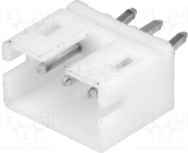 NXW-03, Гнездо, провод-плата, "папа", 2мм, PIN: 3, THT, 1А, луженые, -25-85°C