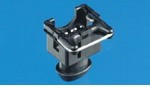 828657-3, Conn Housing RCP 2 POS Crimp ST Cable Mount Black Carton