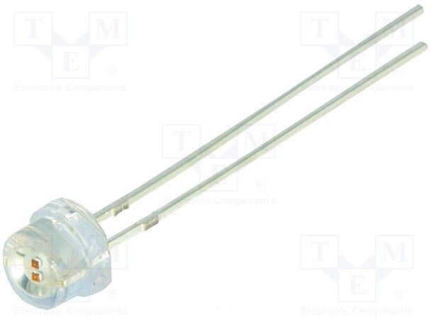 OS5YKE56F1A, LED; 4.8mm; yellow; 150°; Front: convex; 1.8?2.6V; Pitch: 2.54mm OS5YKE56F1A, LED; 4.8mm; yellow; 150°; Front: convex; 1.8?2.6V; Pitch: 2.54mm