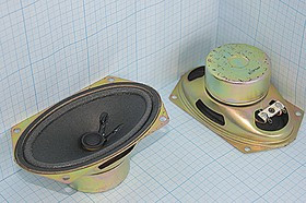 Динамик в металлическом корпусе 128x 77x52мм, 8 Ом, 8Вт, мембрана бумажная,YDT813- PS44;№15049 дин 1